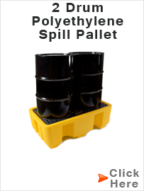 2 Drum Polyethylene Spill Pallet