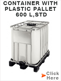 Container With Plastic Pallet 600 L, STD