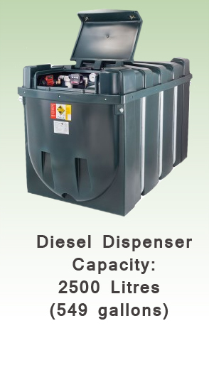 Fuel Dispenser 2500 Litres H2500CDDFM