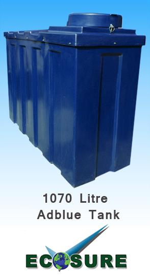 Adblue Storage Tank 1000 Litres Bottom Outlet