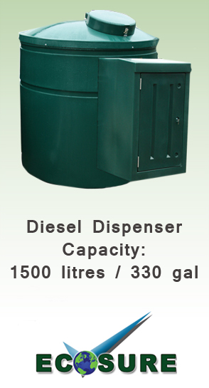 Ecosure 1500 Litre Fuel Dispenser (BUNDED)